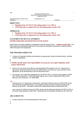 Statement of work example - Statement of Work for TFRCA.doc - ars usda