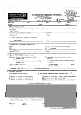 California Form 700