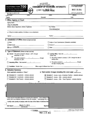 California Form 700