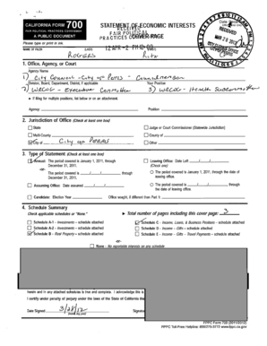 California Form 700