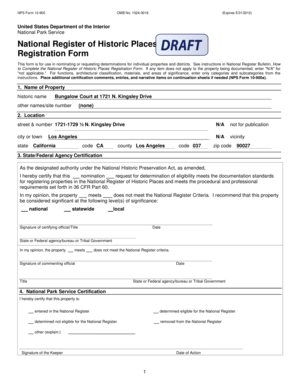 National Register of Historic Places Registration Form
