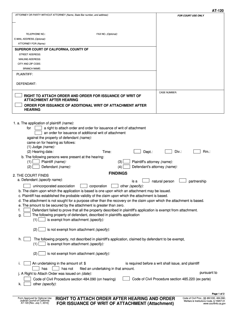 Right to attach fillable form Preview on Page 1