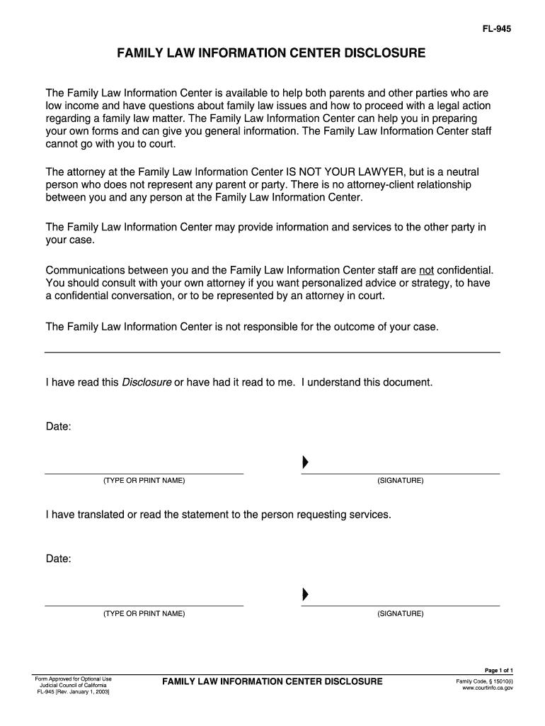 fl 945 family form Preview on Page 1