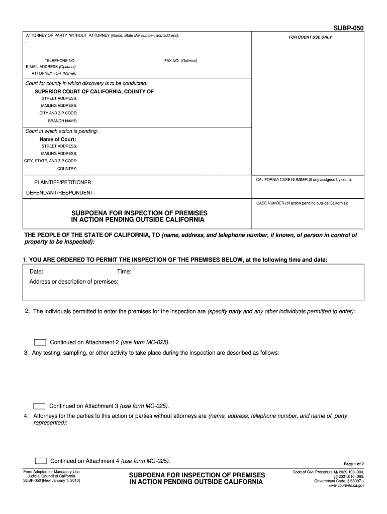 inspection premises form Preview on Page 1