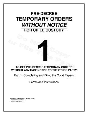 Ohio emergency custody forms - temporary orders without notice in arizona