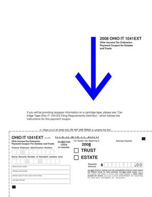 Ohio IT 1041EXT Tax Extension