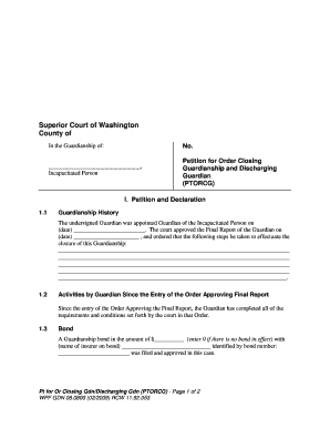 georgia order closing guardianship form