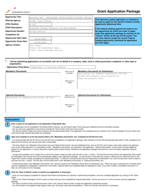 Federal Grant Application SF-424