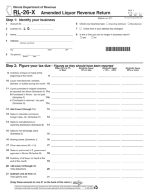 Illinois Amended Liquor Revenue Return