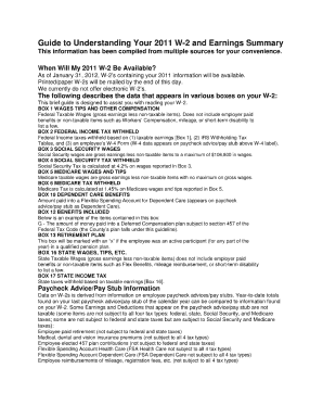 Guide to Understanding 2011 W-2 Form