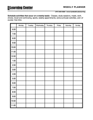 24 Printable Time Management Worksheet Forms And Templates Fillable Samples In Pdf Word To Download Pdffiller