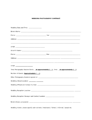 Blank timeline template - wedding information form doc