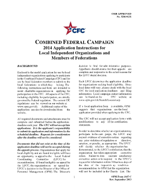 Combined Federal Campaign Application