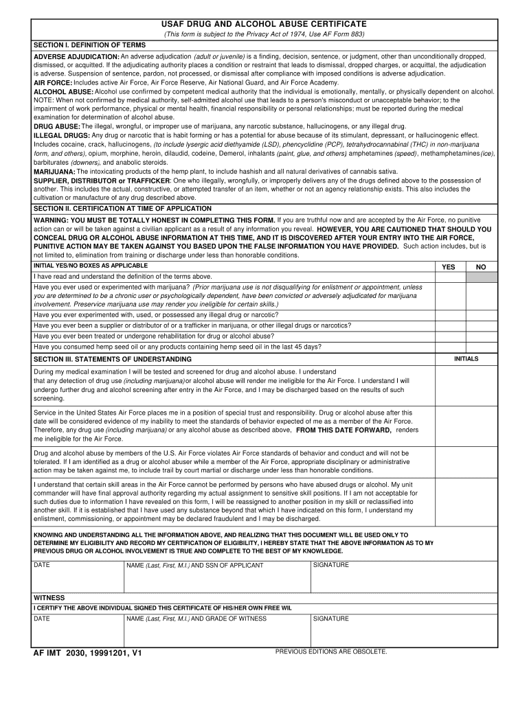 af form 2030 Preview on Page 1