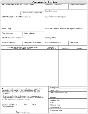 Commercial Invoice