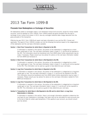 2013 IRS Form 1099-B