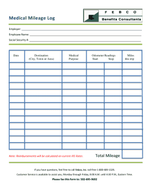 Mileage Log Template For Taxes from www.pdffiller.com