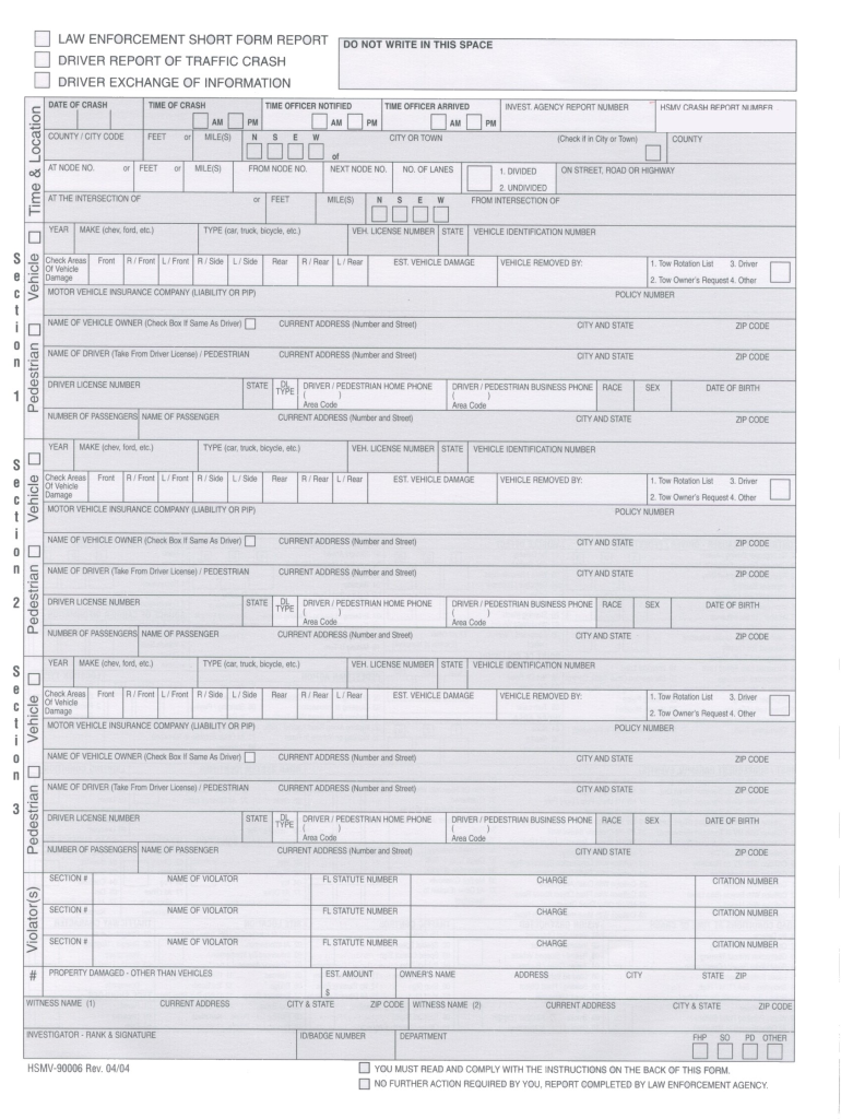 hsmv 90006 form pdf Preview on Page 1