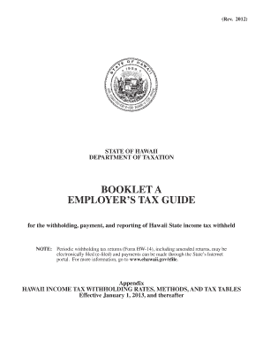 hawaii state employer tax guide form