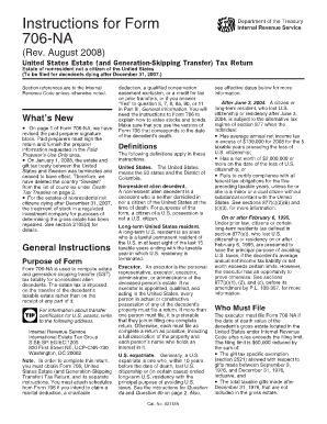 Form 706-NA Instructions