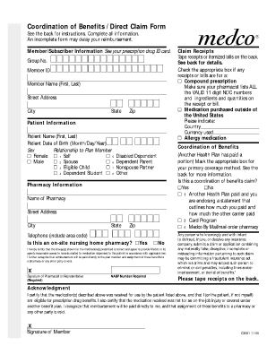 Coordination of Benefits Direct Claim Form