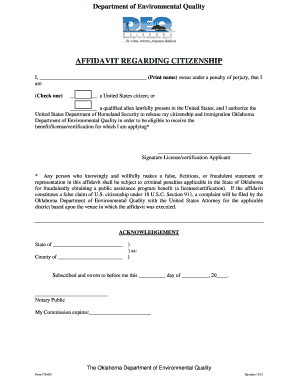 Oklahoma Operator Certification Exam Application