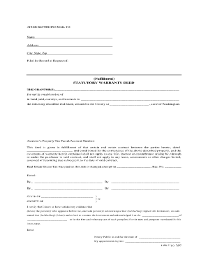 Statutory Warranty Deed