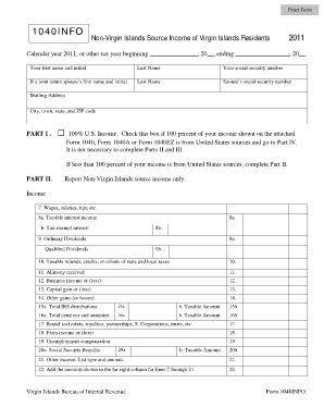 Virgin Islands Form 1040INFO