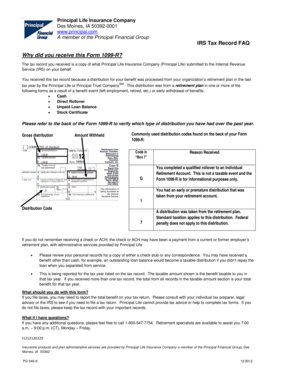 IRS Form 1099-R Tax Record FAQ