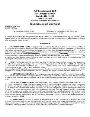 New York Residential Lease Agreement