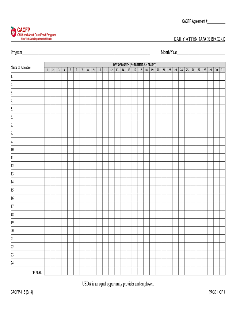 Cacfp forms Fill out & sign online DocHub