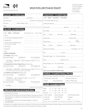 Horizon Blue Cross Blue Shield Group Enrollment Form