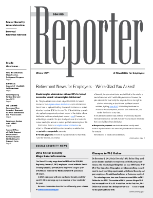 IRS Reporter Winter 2011