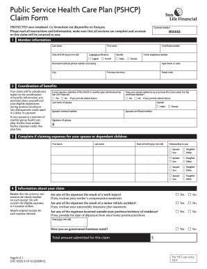 sunlife claim forms