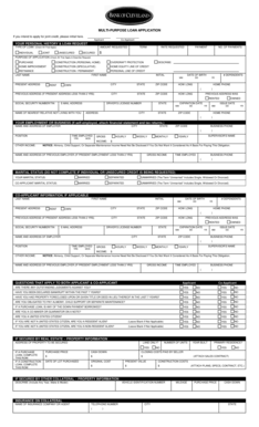 Multi-Purpose Loan Application Form