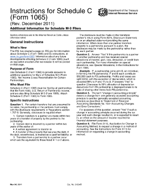 Instructions for Schedule C (Form 1065)