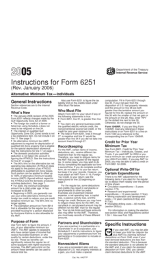 Instructions for Form 6251