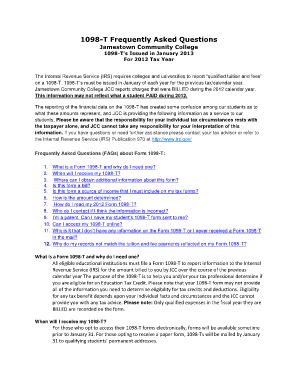 IRS Form 1098-T FAQ