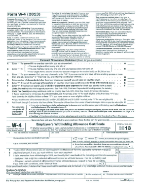 Fillable Online CT-W4, 2013 Employee's Withholding Certificate - CT.gov ...