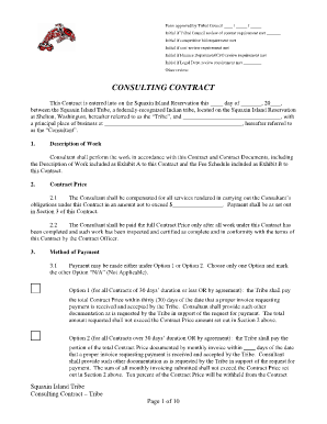 Consulting contract example - CONSULTING CONTRACT - Squaxin Island Tribe - squaxinisland