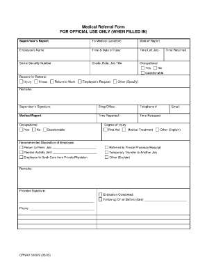 Medical Referral Form