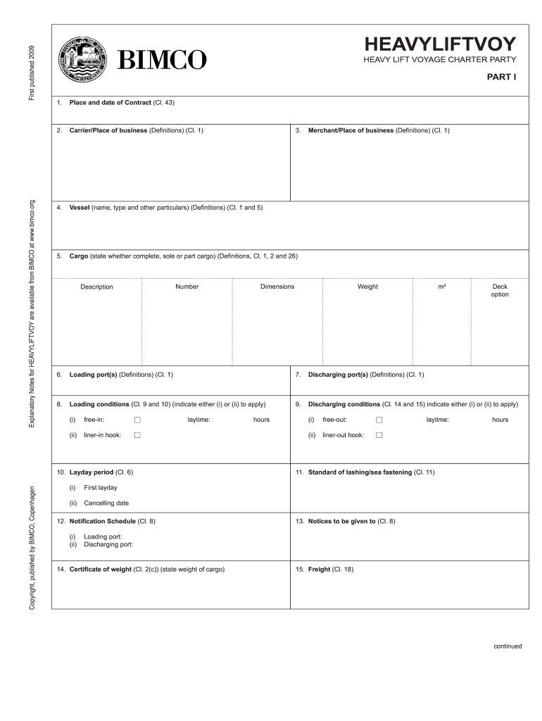 Charter Party Forms Download - Fill Online, Printable, Fillable Within yacht charter agreement template