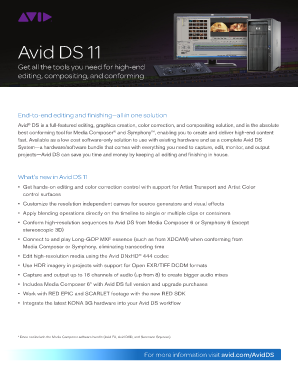 Ds 5504 fillable - Avid DS 11 Get all the tools you need for high-end editing, compositing, and conforming End-to-end editing and finishing all in one solution Avid DS is a full-featured editing, graphics creation, color correction, and compositing solution,