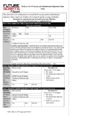 Medicare Part D Vaccine Claim Form