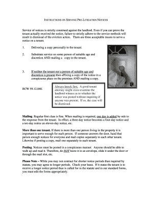 Notice to Terminate Tenancy