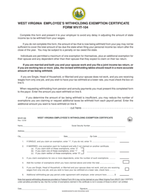 Form WV/IT-104 - West Virginia - disa