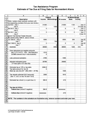 Tax Assistance Program for Nonresident Aliens