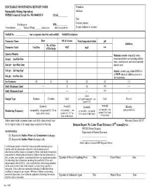 Discharge Monitoring Report Form PDF 38KB, 2 pg - Wisconsin ... - dnr wi