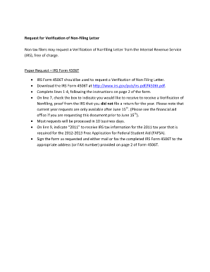 Non filing verification letter - Form 4506T-EZ (Rev. January 2011) - midlandstech