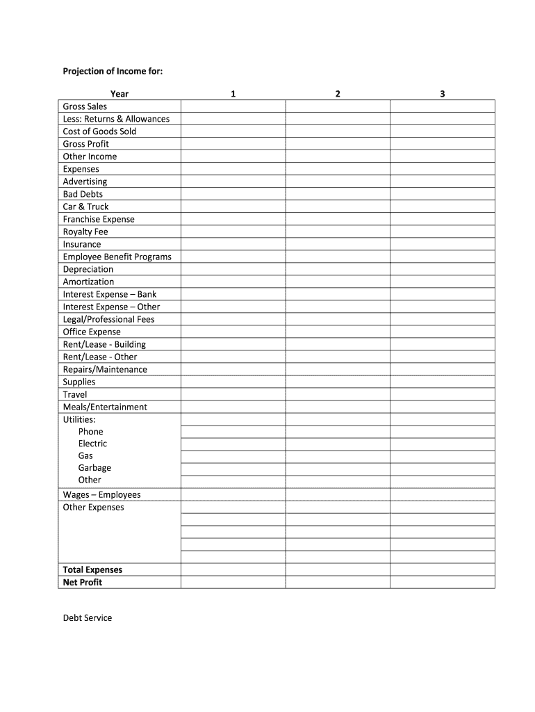 Year To Date Profit And Loss Statement Template Fill Online Printable Fillable Blank Pdffiller